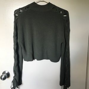 Aritzia Wilfred Tie Sleeve Sweater